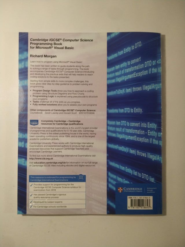 Cambridge IGCSE Computer Science Programming Book 