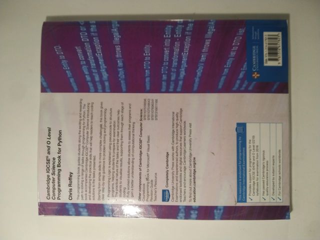 Cambridge IGCSE Computer Science Programming Book