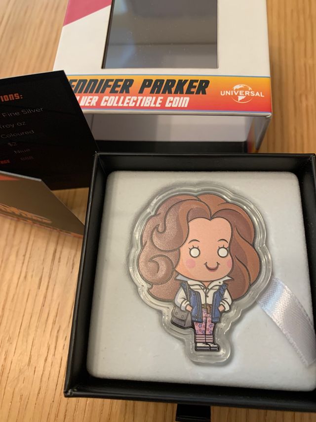 Moneda Chibi Jeniffer Parker Regreso al Futuro