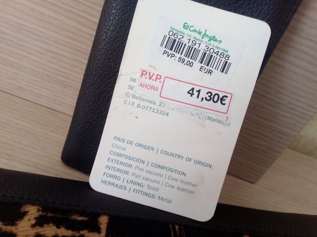 Cartera mujer de piel Abbacino.