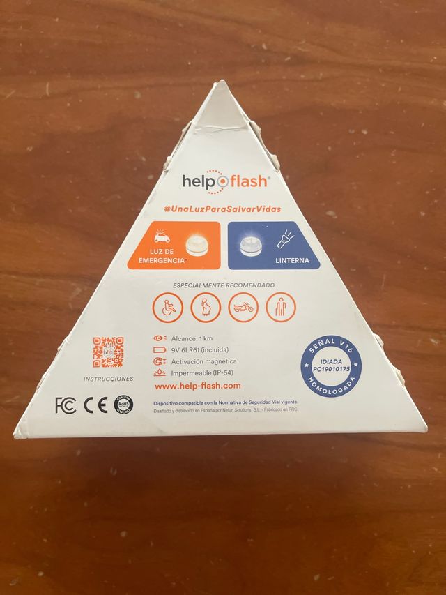Luz emergencia help flash V16