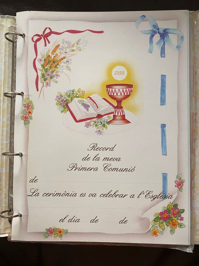 Álbum la meva primera comunió
