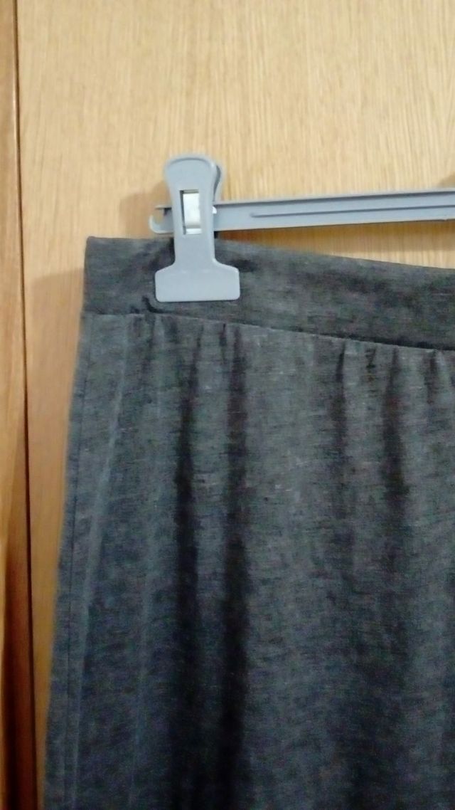 Falda nueva extralarga gris Lidl
