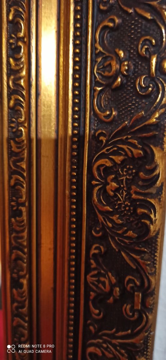 Espejo de pared clásico marco dorado