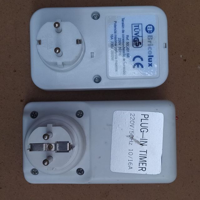 enchufe con temporizador