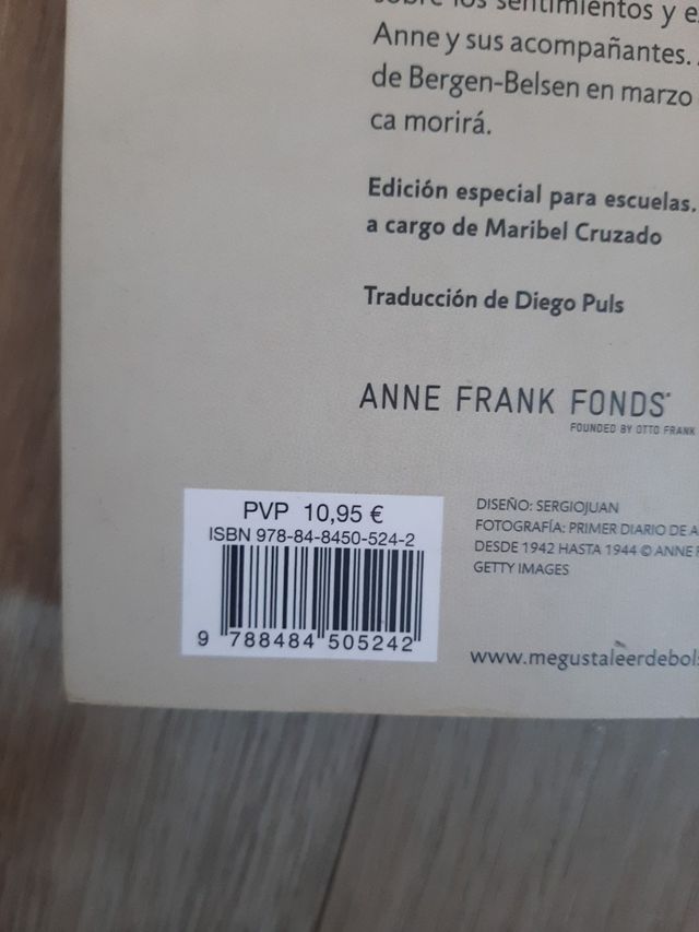 Anne Frank ISBN: 9788484505242
