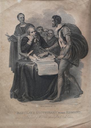 Cuadros grabados antiguos ingleses del año 1813