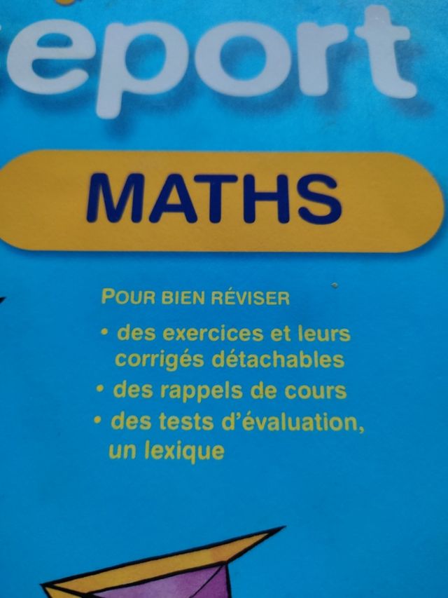 Cuaderno revisión matemáticas en francés