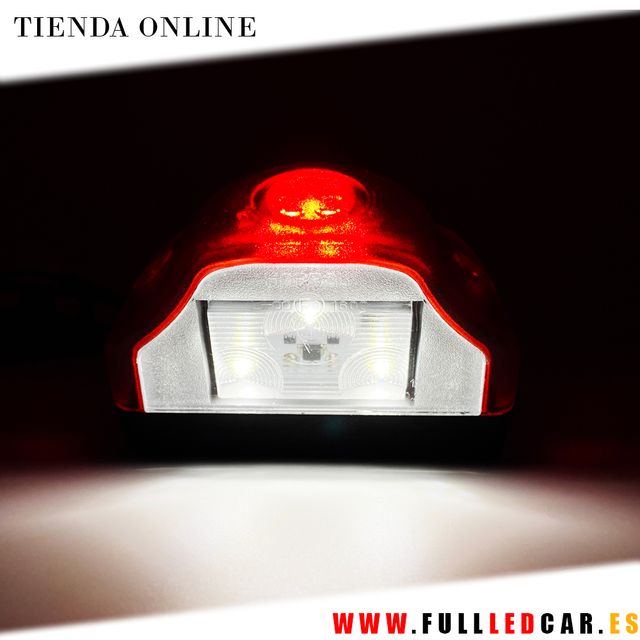 PILOTOS LED LUZ MATRICULA POSICION ROJA PACK 2 UND