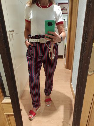 Formula joven pantalon fluido estampado – ROPAMUJERMODA.ES