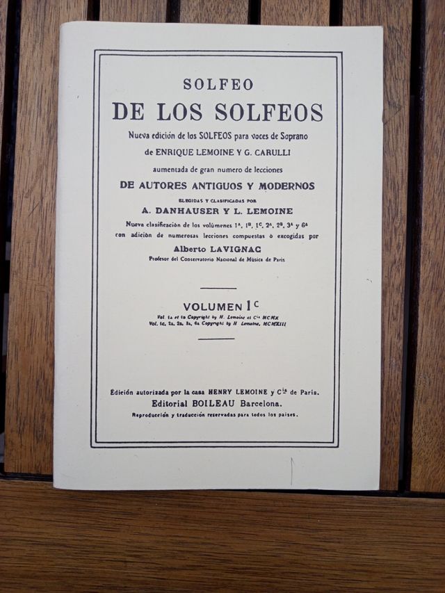 Solfeo de los solfeos volumen 1c nuevo