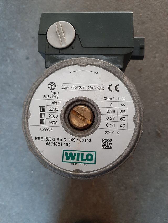 Bomba circulación caldera