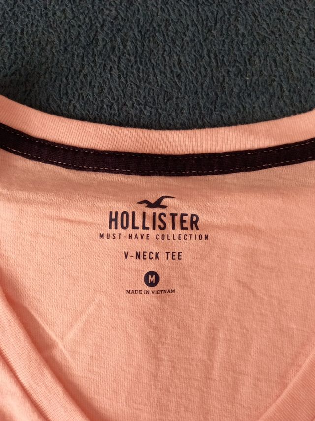 Camiseta Rosa Hollister
