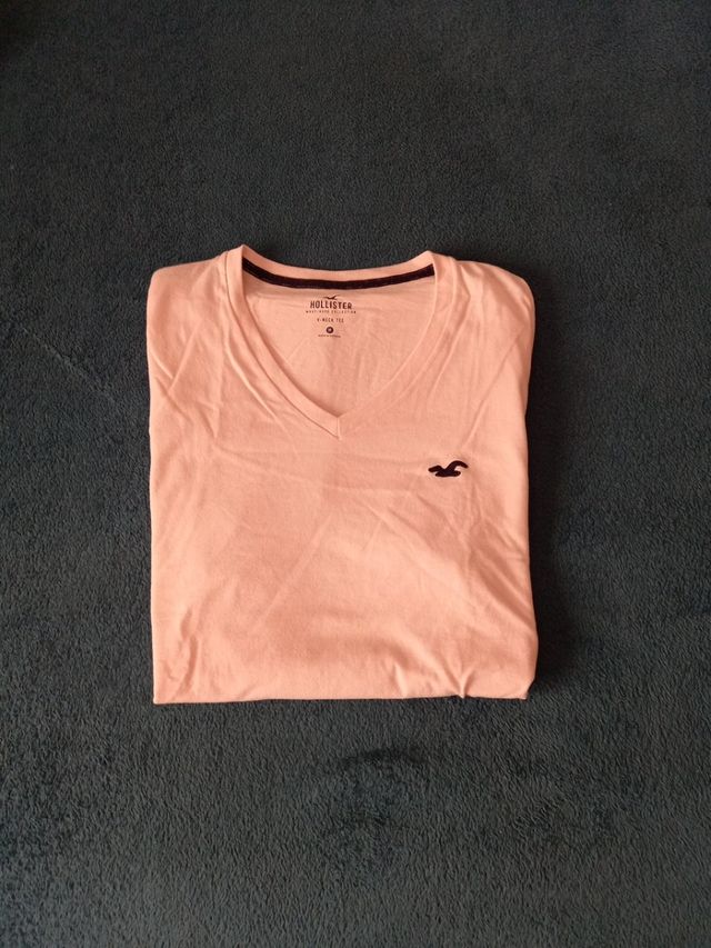 Camiseta Rosa Hollister