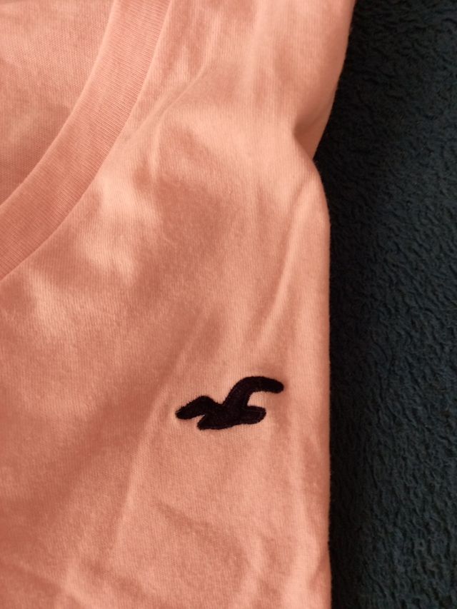 Camiseta Rosa Hollister