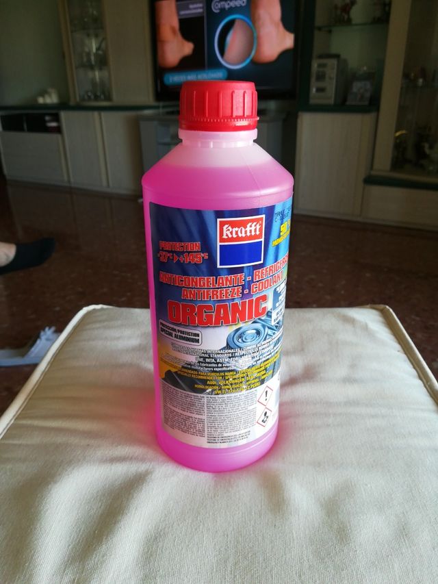 2 botellas de anticongelante krafft orgánico