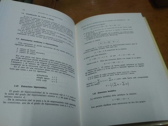 Estudio estructuras por los métodos matriciales