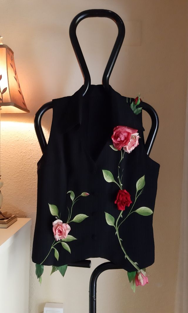 Chaleco flores contrabandista