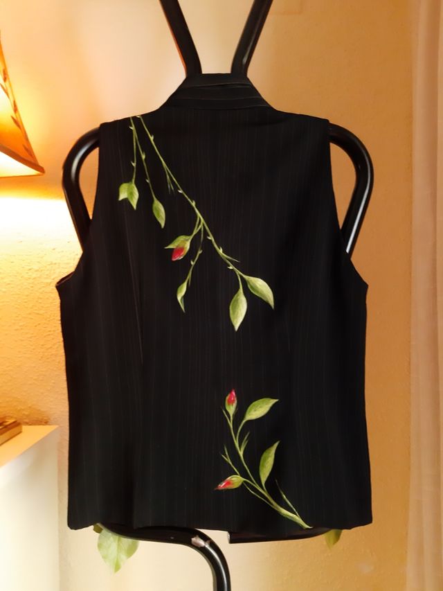 Chaleco flores contrabandista