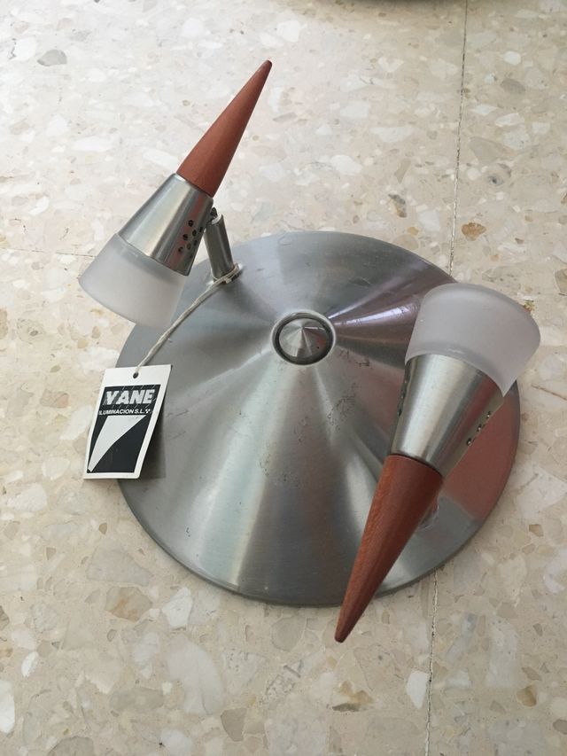 Lámpara plafón de acero