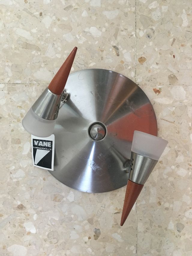 Lámpara plafón de acero