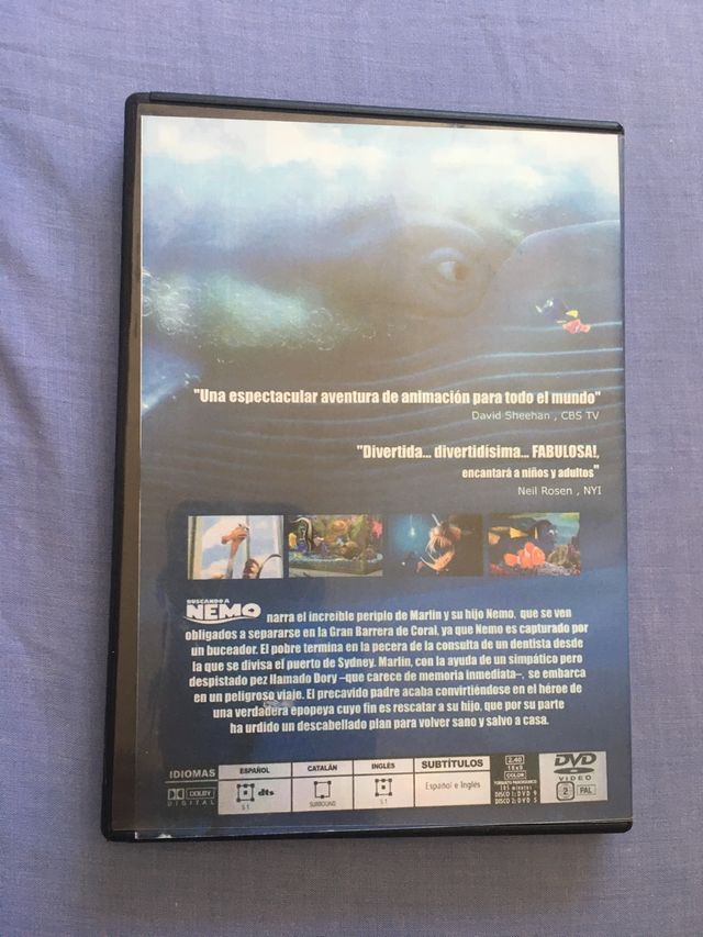 DVD Película Disney Buscando a Nemo