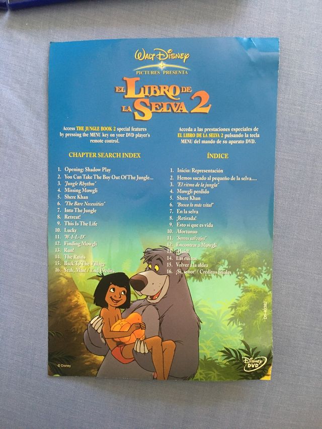 DVD Película Disney El libro de la Selva 2