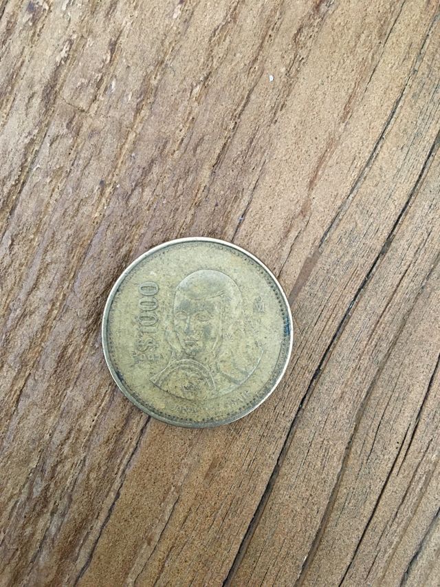 Moneda en curso mexicana 1000 pesos