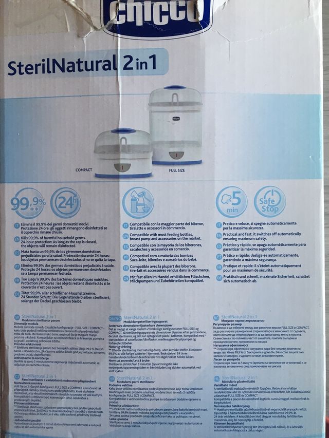 Esterilizador chicco 2 en 1