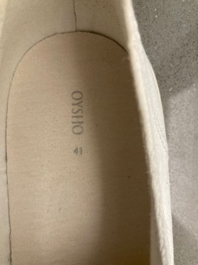 Zapatillas blancas oysho