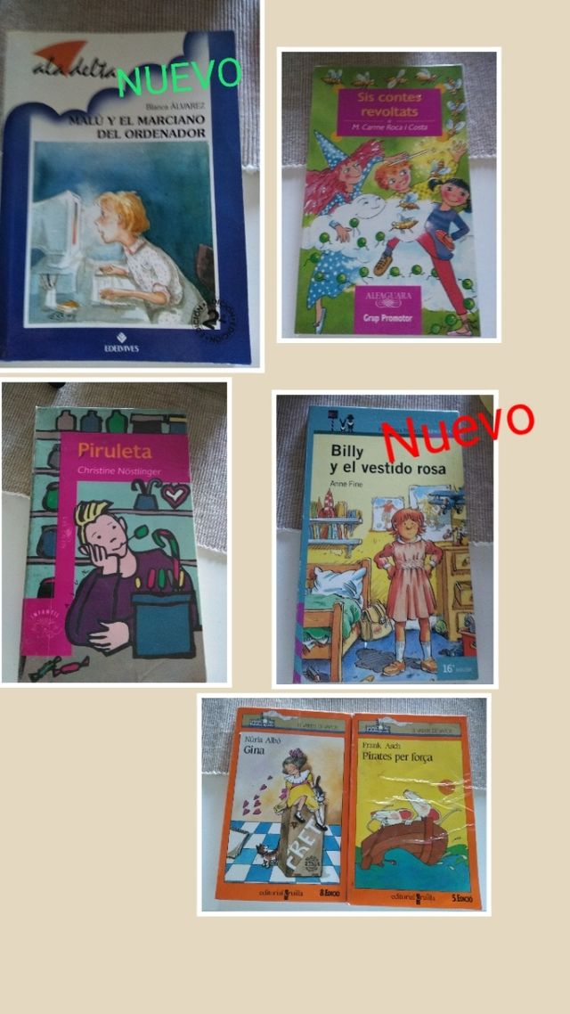 6 libros niños 7 años y más Venta Solidaria