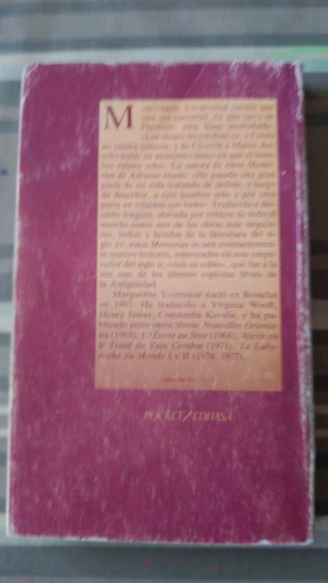 LIBRO MEMORIAS DE ADRIANO