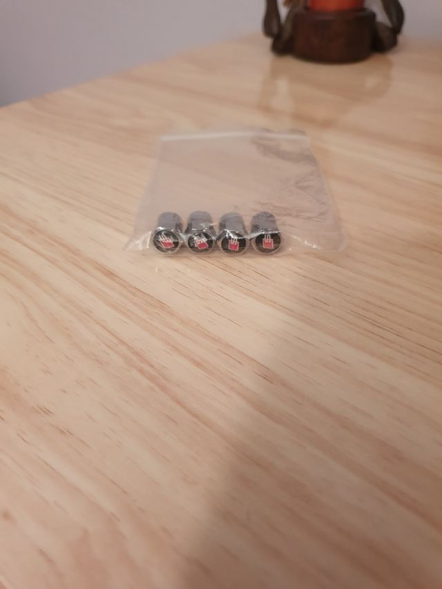 Tapones "S" de SLine Audi válvula neumáticos,metal