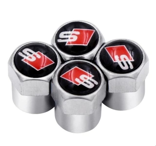 Tapones "S" de SLine Audi válvula neumáticos,metal