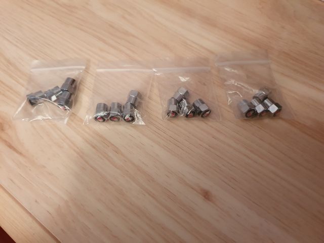 Tapones "S" de SLine Audi válvula neumáticos,metal