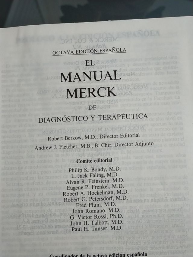 EL MANUAL DE MERCK octava edicion
