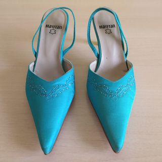 Zapatos fiesta turquesa, n37 de segunda mano por 15 EUR en Alicante en  WALLAPOP