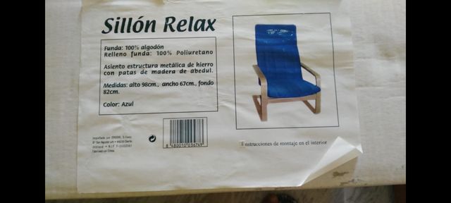 Sillón Relax Azul Nuevo