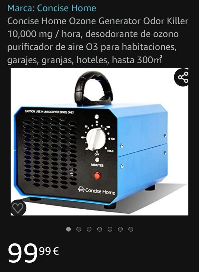 generador ozono nuevo a estrenar