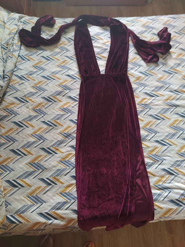 Vestido multiposición terciopelo