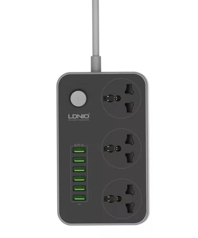 ADPAPTADOR 3 ENCHUFES + 6 USB