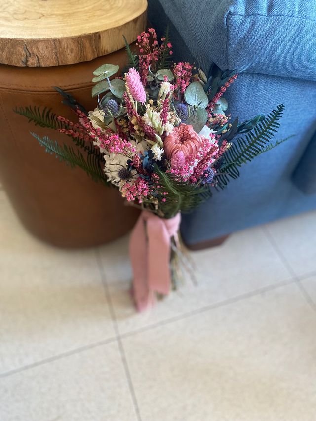 Ramo de novia preservado