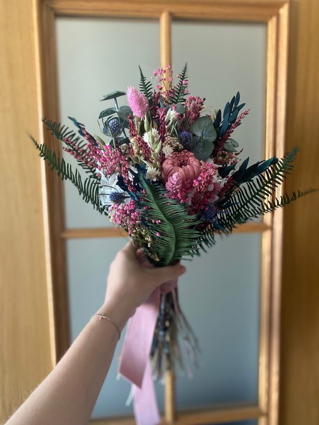 Ramo de novia preservado