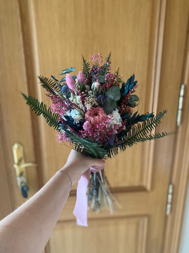 Ramo de novia preservado