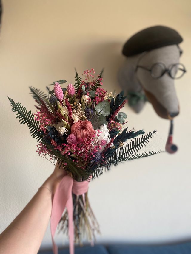 Ramo de novia preservado