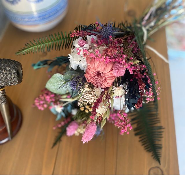 Ramo de novia preservado