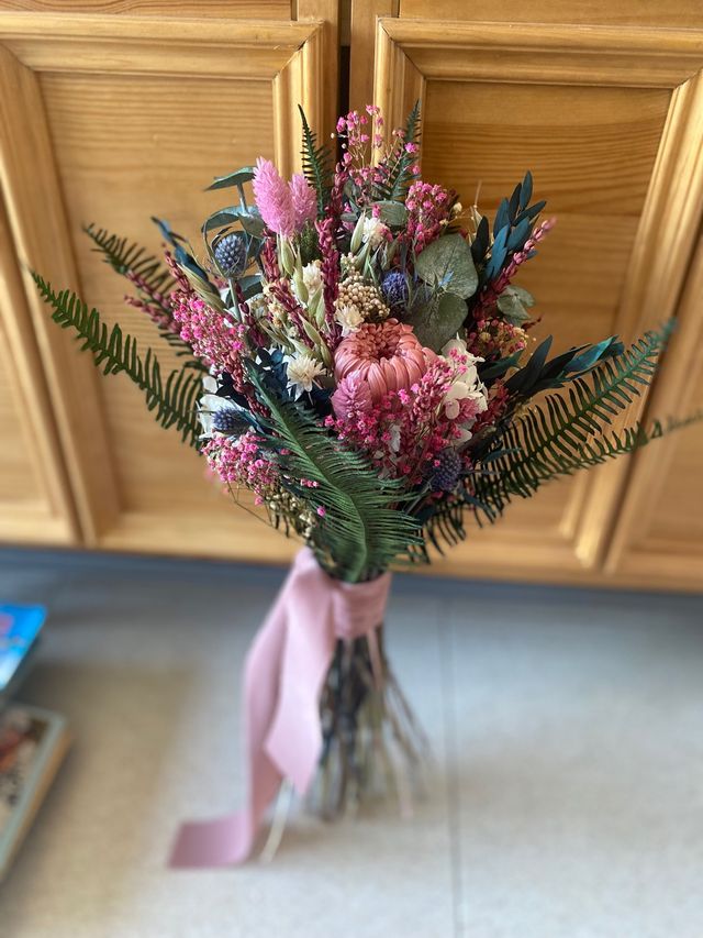 Ramo de novia preservado