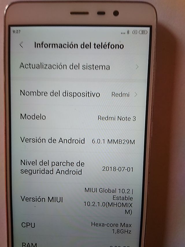 XIAOMI REDMI NOTA 3 3/32