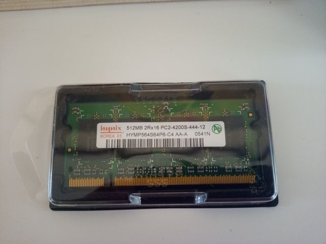 Memoria RAM para portátil 512MB 2Rx16 PC2-4200s-44