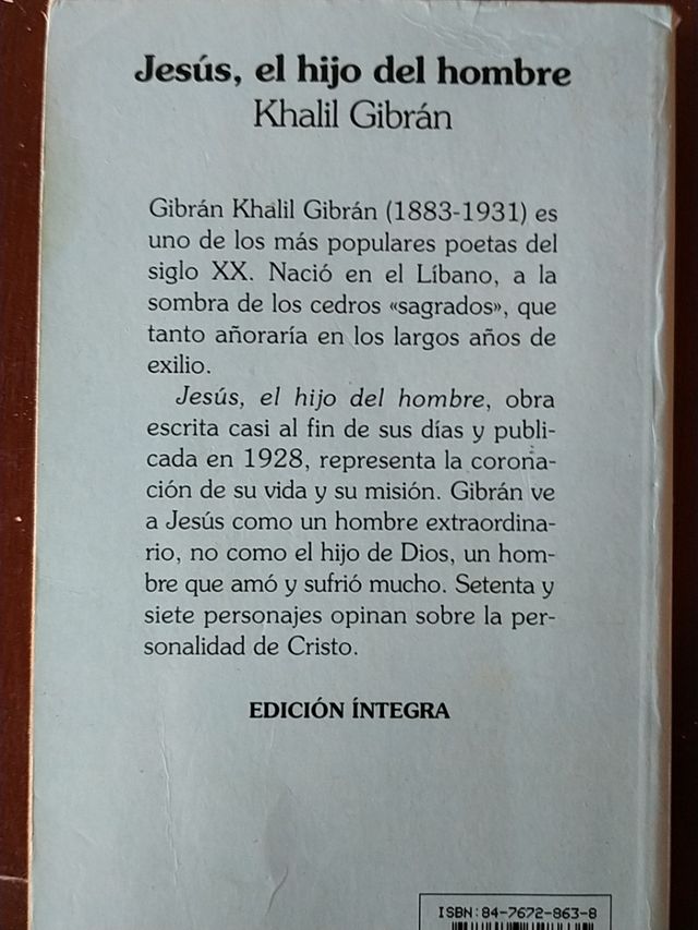Jesús, el hijo del Hombre. Khalil Gibrán